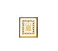 Bala ji Ji | 24kt Gold Plated Dashboard Frame White Floral