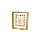 Bala ji Ji | 24kt Gold Plated Dashboard Frame White Floral