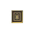 Bala ji Ji | 24kt Gold Plated Dashboard Frame Black Floral