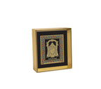 Bala ji Ji | 24kt Gold Plated Dashboard Frame Black Floral