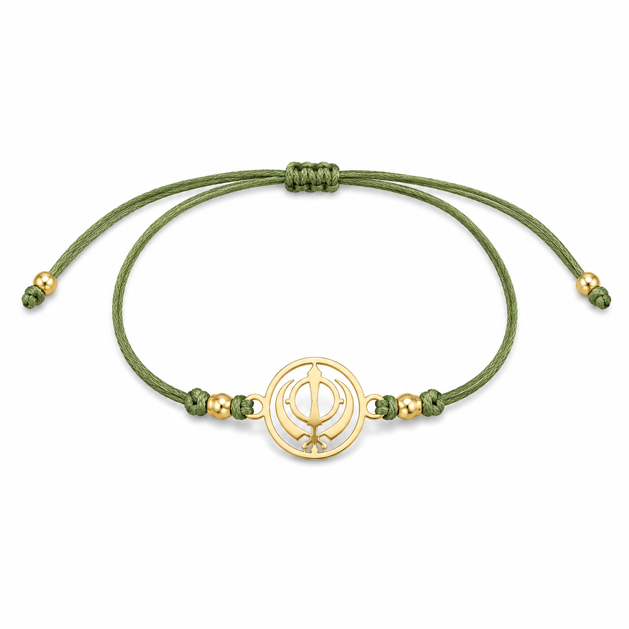 Khanda Rakhi | Gold Finish Rakhi