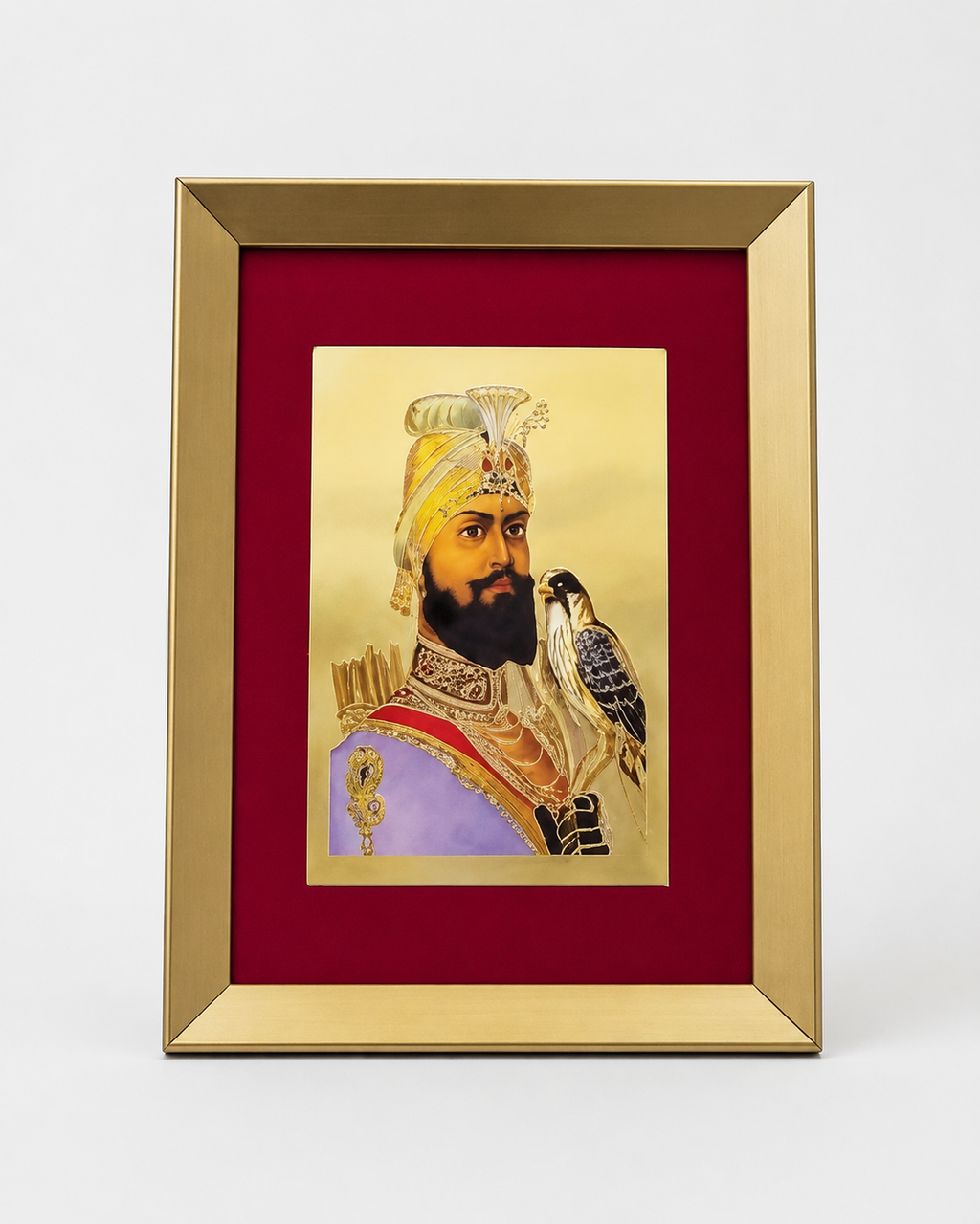Guru Gobind Singh Ji | 24 kt Gold Plated Frame