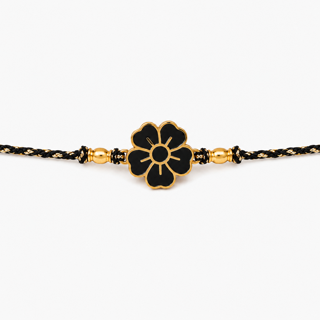 Floral Rakhi | Gold Finish Rakhi