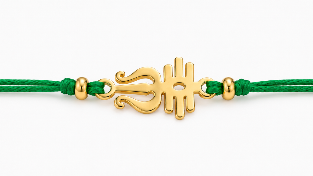 Trishul Rakhi | Gold Finish Rakhi