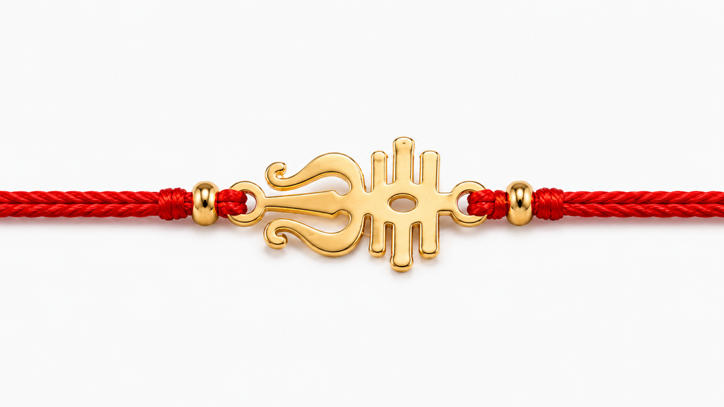 Trishul Rakhi | Gold Finish Rakhi