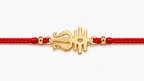 Trishul Rakhi | Gold Finish Rakhi