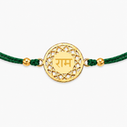 Ram Rakhi Circle | Gold Finish Rakhi