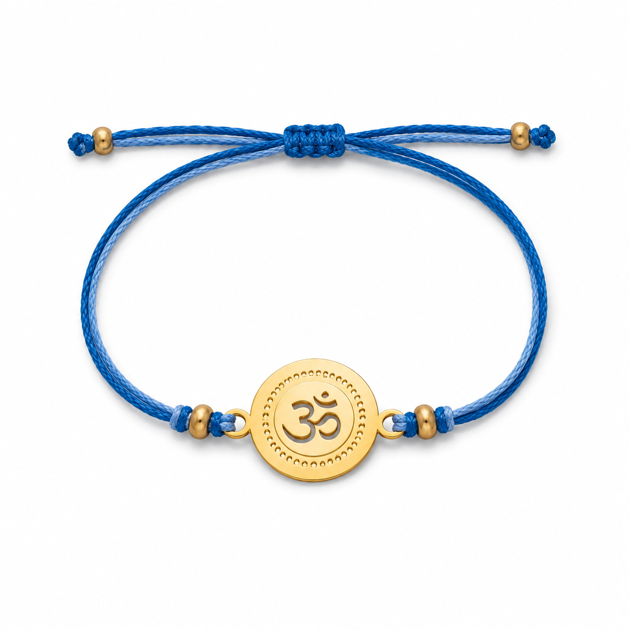Om Rakhi Round | Gold Finish Rakhi