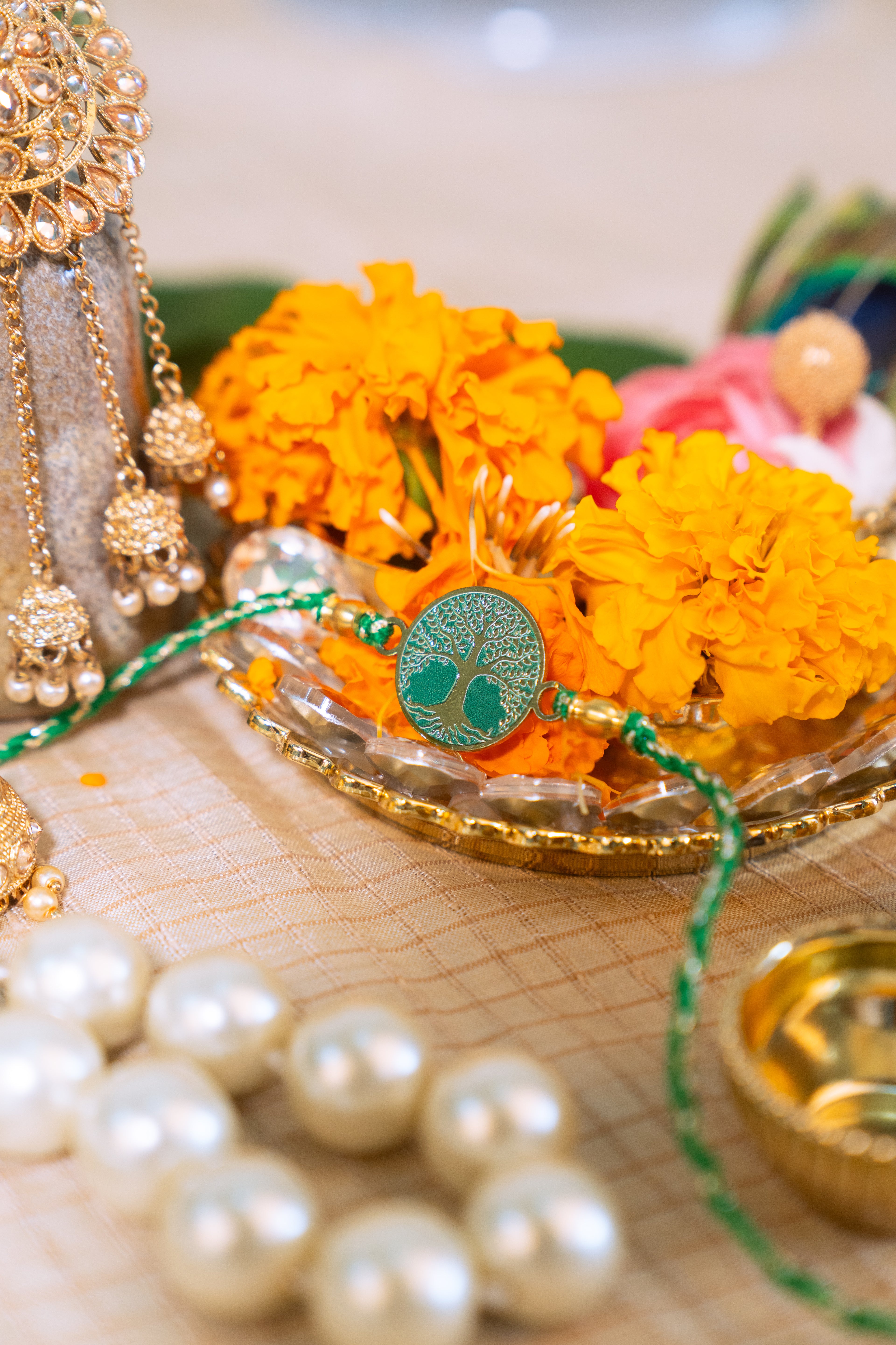 Tree of Life Rakhi | Gold Finish Rakhi