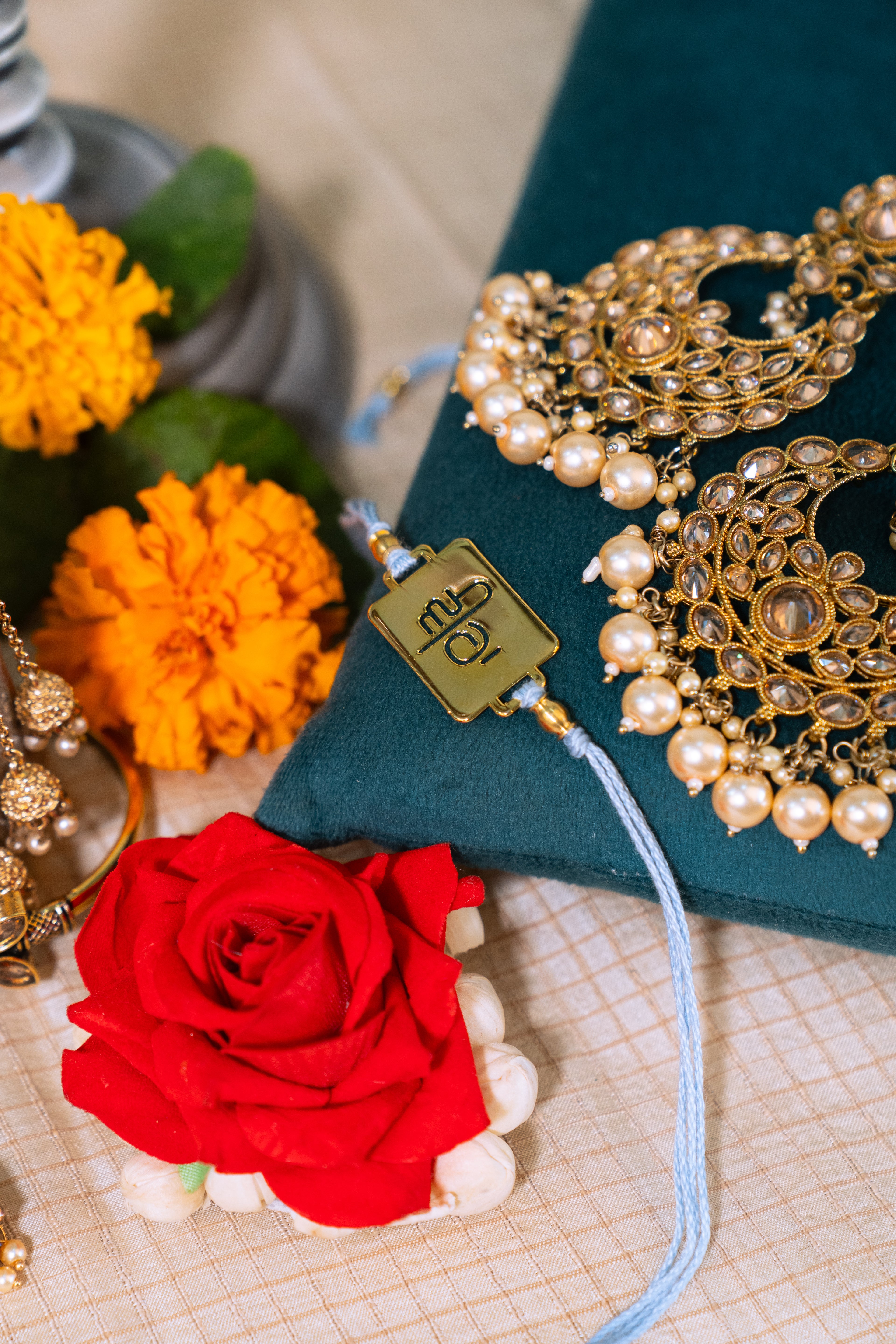 Veera Rakhi | Gold Finish Rakhi