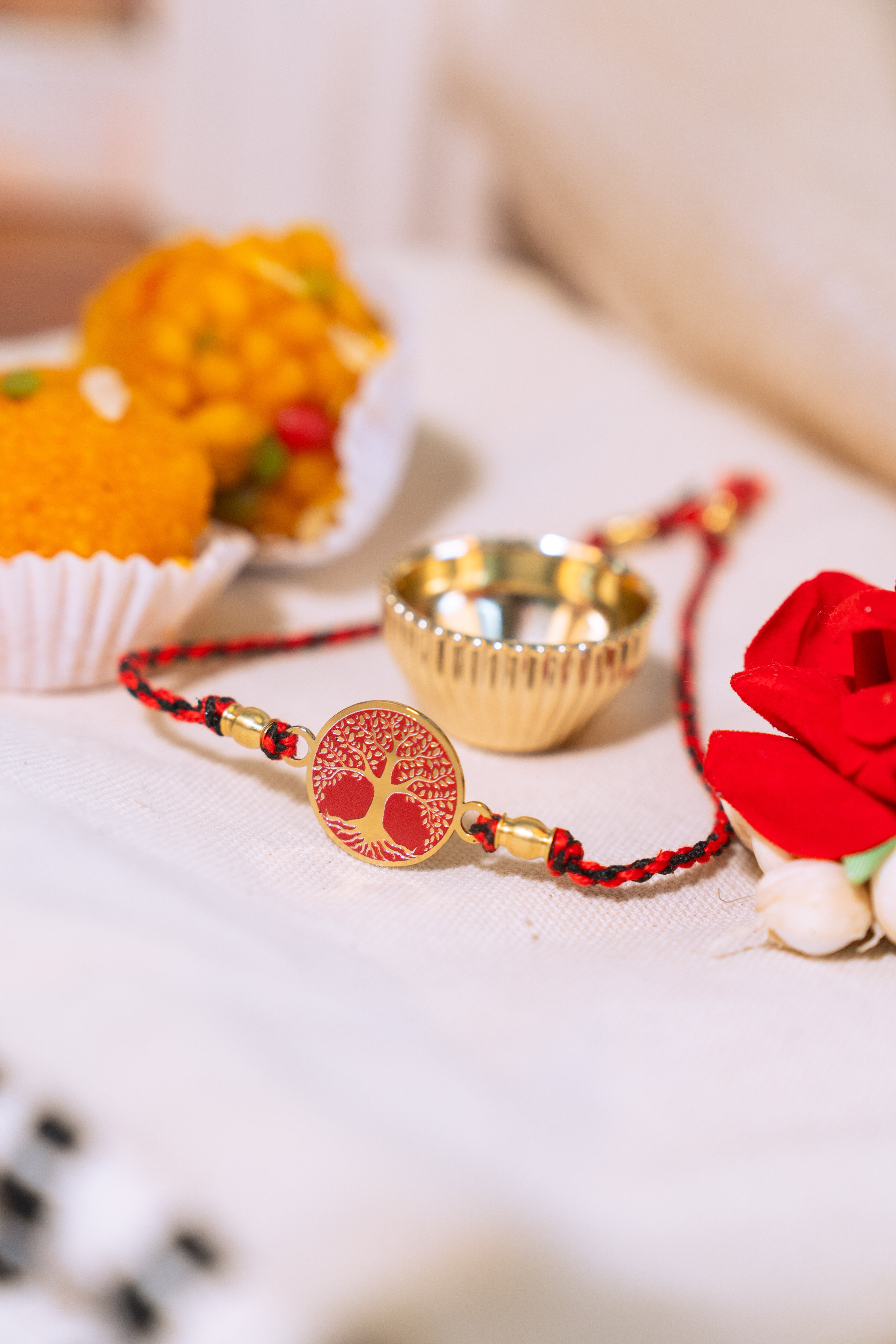 Tree of Life Rakhi | Gold Finish Rakhi