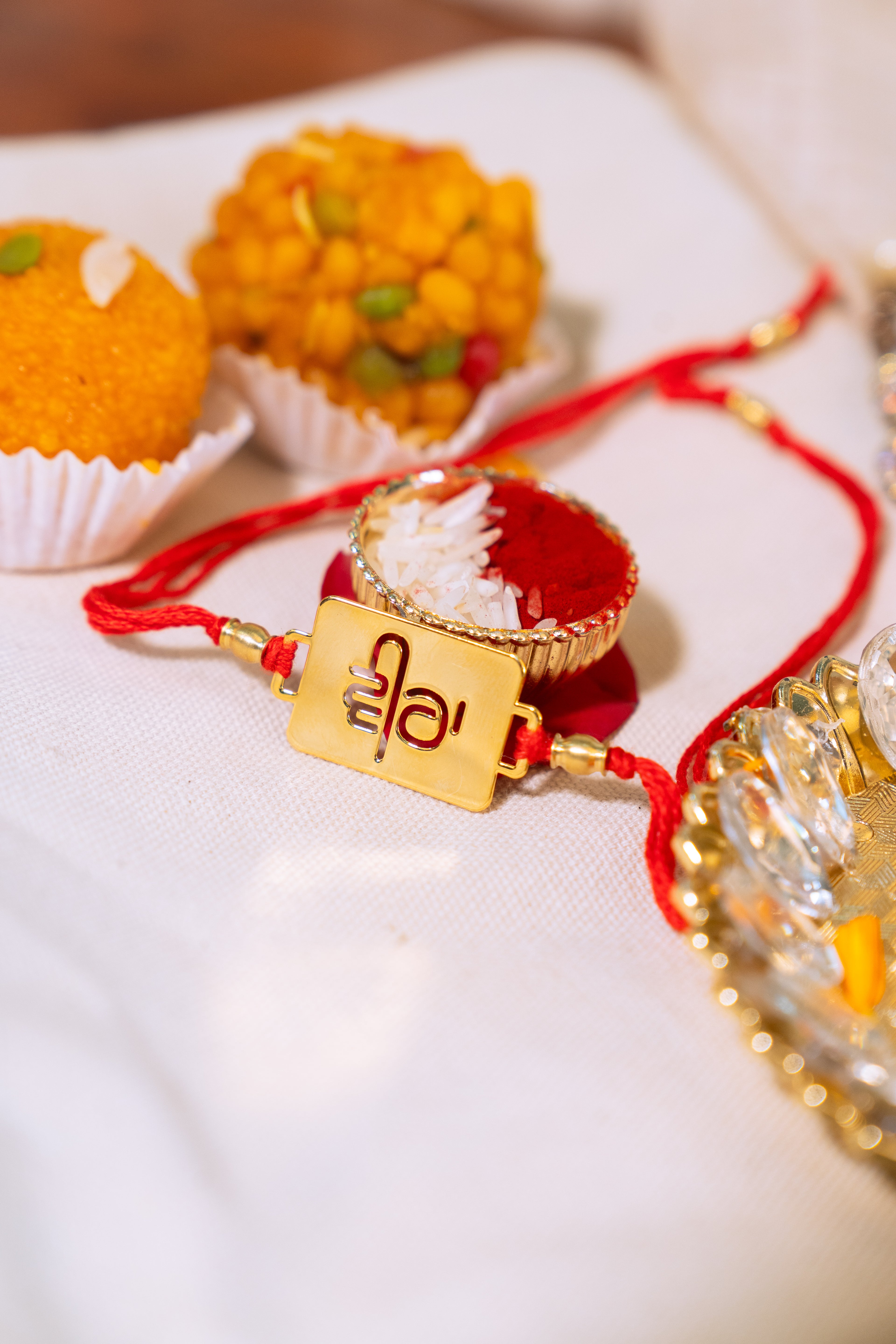 Veera Rakhi | Gold Finish Rakhi