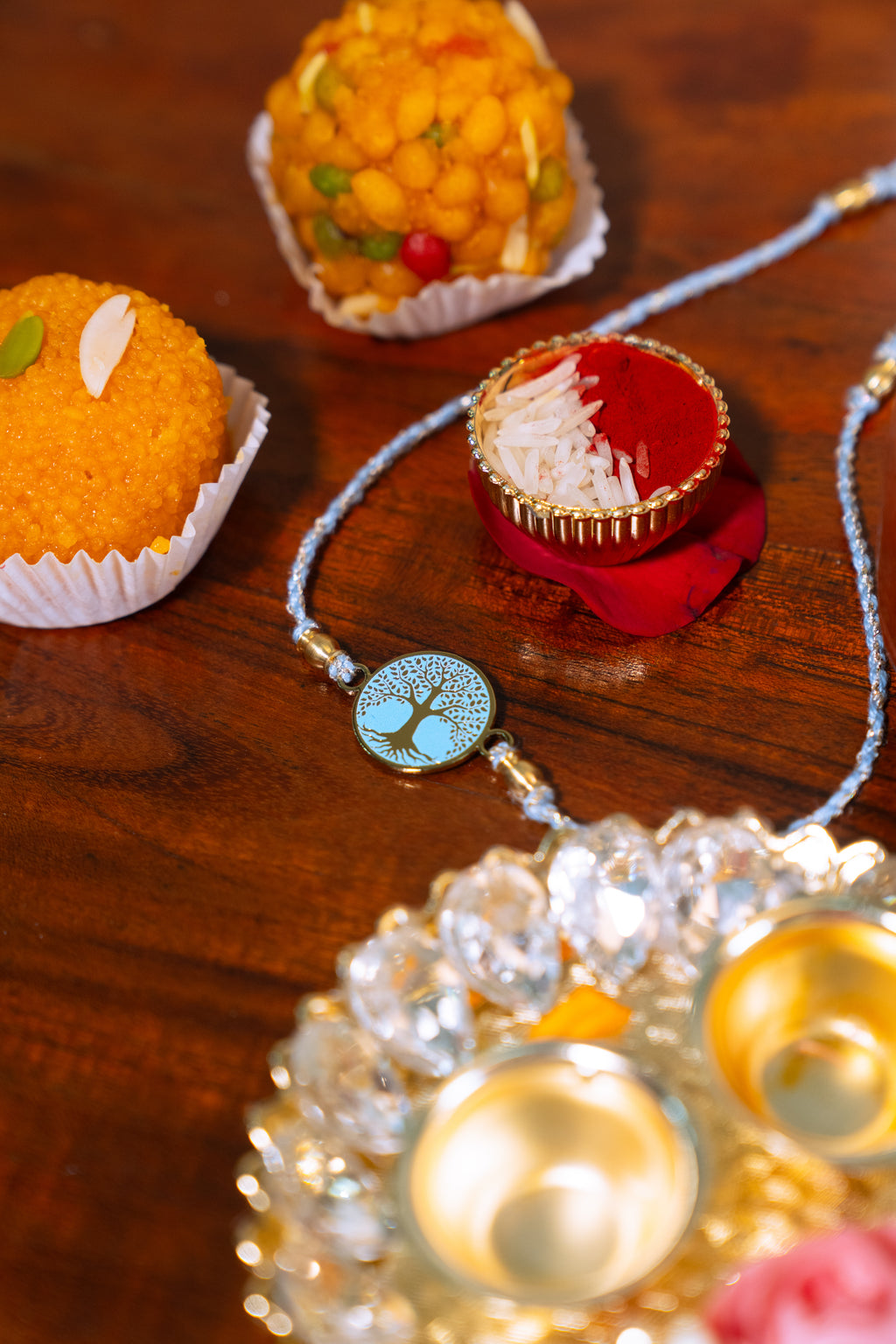 Tree of Life Rakhi | Gold Finish Rakhi