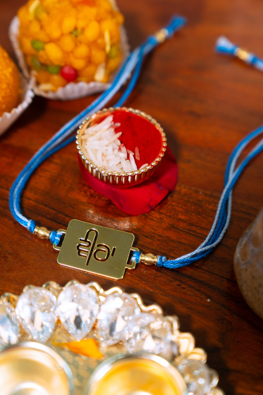 Veera Rakhi | Gold Finish Rakhi