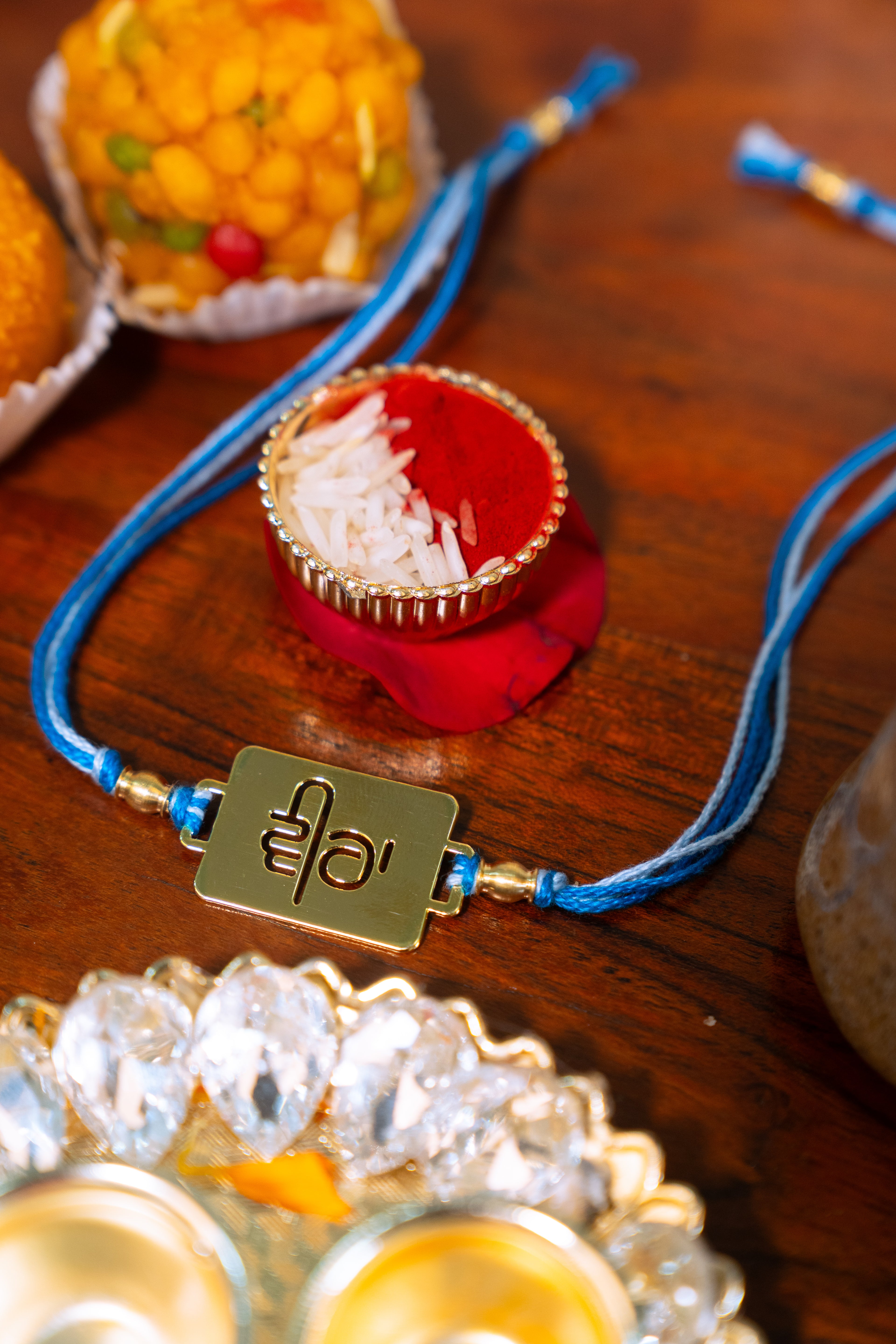 Veera Rakhi | Gold Finish Rakhi