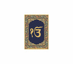 Ek Onkar | 24kt Gold Plated Fridge Magnet Navy Blue