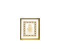 Ganesh Ji | 24kt Gold Plated Dashboard Frame White Floral