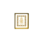 Ganesh Ji | 24kt Gold Plated Dashboard Frame White Floral