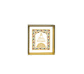 Gayatri Mantra | 24kt Gold Plated Dashboard Frame White Floral