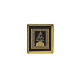 Gayatri Mantra | 24kt Gold Plated Dashboard Frame Black Floral