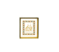 Guru Ji | 24kt Gold Plated Dashboard Frame White Floral