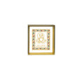 Guru Nanak Dev Ji | 24kt Gold Plated Dashboard Frame White Floral