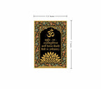 Gayatri Mantra | 24kt Gold Plated Fridge Magnet Black