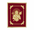 Lord Hanuman Velvet Gold Frame | 24 Karat Gold-Plated Artwork