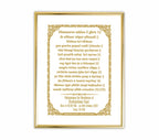 Custom Baby Name Hukamnama Frame in English | 24kt Gold-Plated Artwork