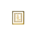 Hanuman Ji | 24kt Gold Plated Dashboard Frame White Floral