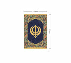 Khanda | 24kt Gold Plated Fridge Magnet Blue