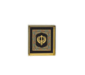 Khanda | 24kt Gold Plated Dashboard Frame Black Floral