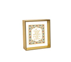 Mool Mantra | 24kt Gold Plated Dashboard Frame White Floral
