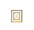 OM | 24kt Gold Plated Dashboard Frame White Floral