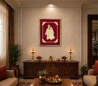 Radha Krishna Velvet Gold Frame | 24 Karat Gold-Plated Artwork