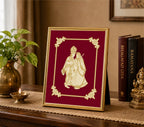 Radha Krishna Velvet Gold Frame | 24 Karat Gold-Plated Artwork