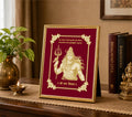 Mahadev Velvet Gold Frame | 24 Karat Gold-Plated