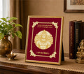 Adiyogi Velvet Gold Frame | 24 Karat Gold-Plated