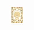 Guru Nanak Dev Ji Tree of Life | 24kt Gold Plated Fridge Magnet White