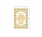 Guru Nanak Dev Ji Tree of Life | 24kt Gold Plated Fridge Magnet White