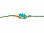 Lotus Rakhi | Gold Finish Rakhi