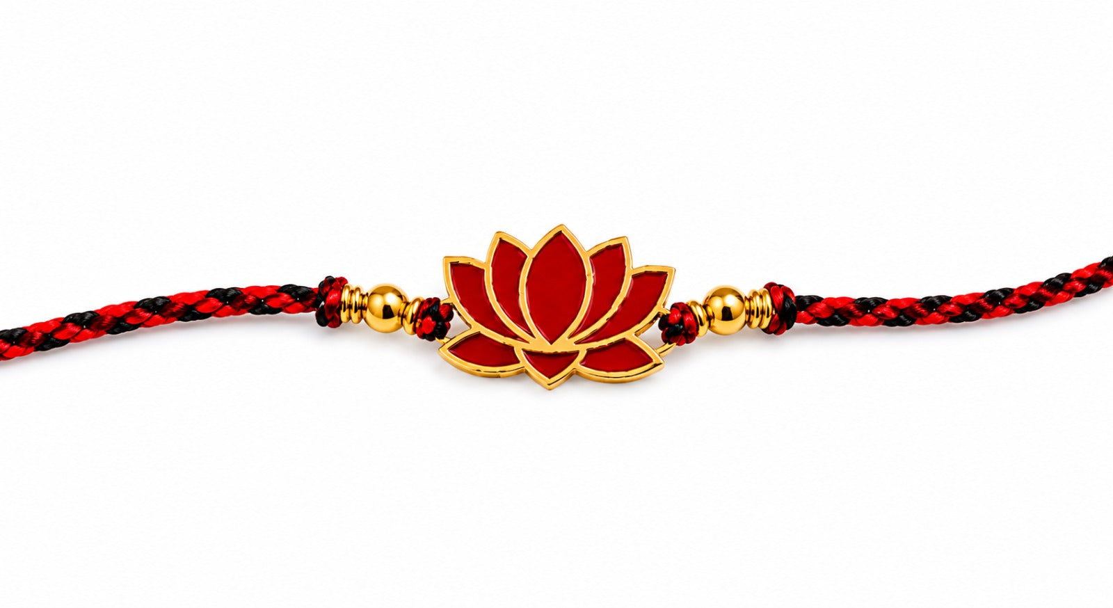 Lotus Rakhi | Gold Finish Rakhi