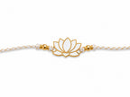 Lotus Rakhi | Gold Finish Rakhi