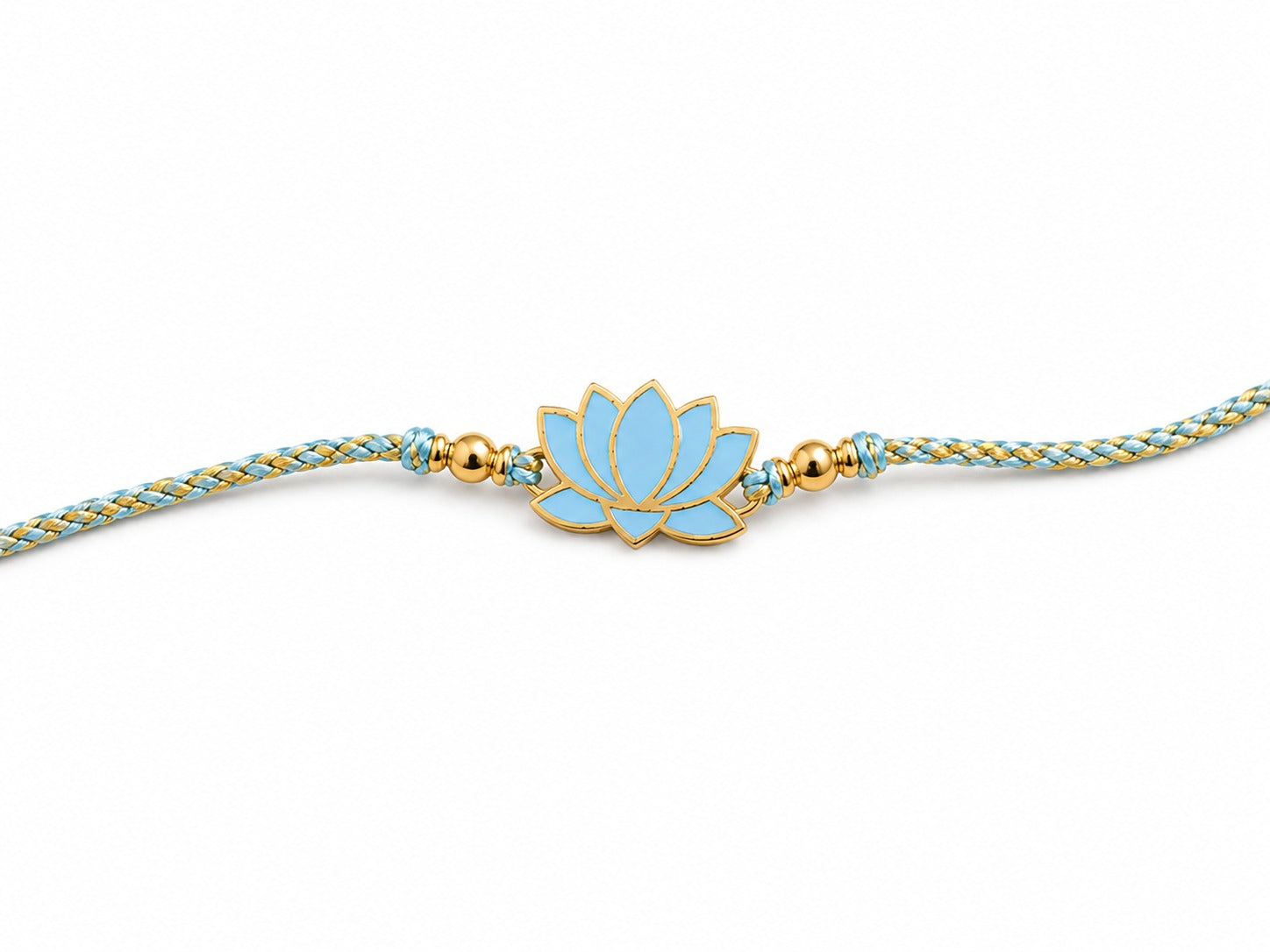 Lotus Rakhi | Gold Finish Rakhi