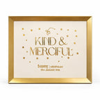 Custom Baby Name Frame | 24kt Gold-Plated Artwork