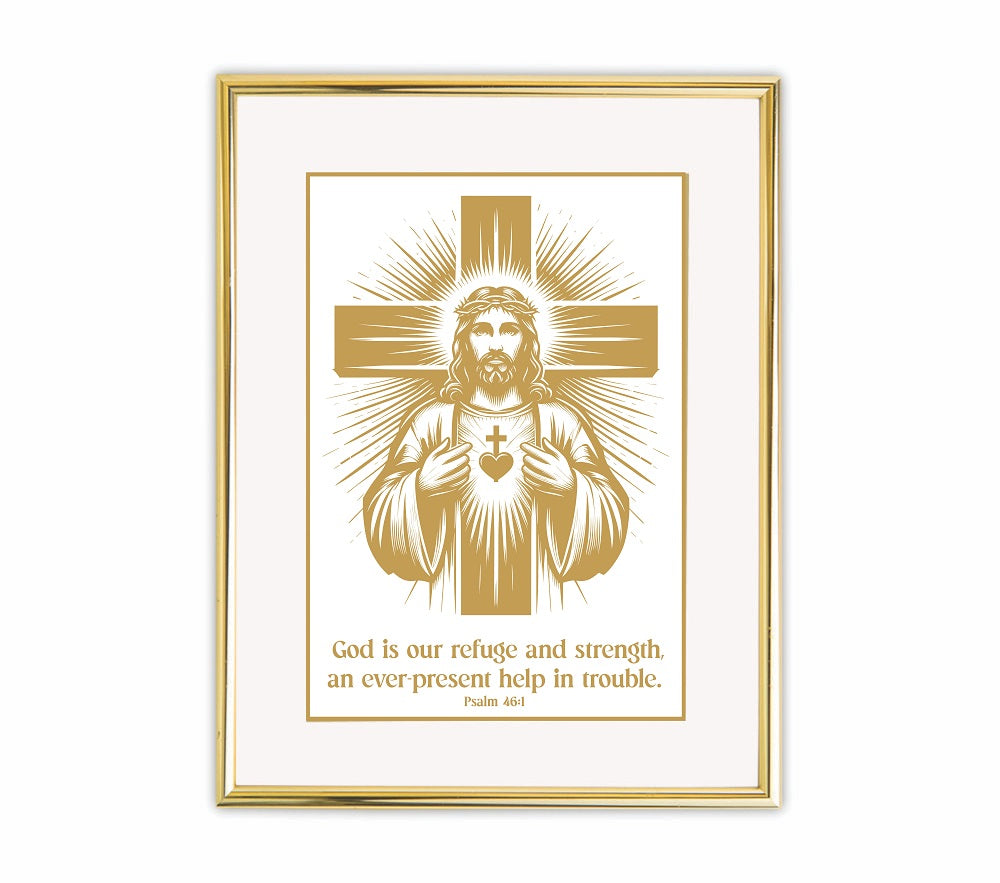 Psalm 46:1 | 24kt Gold Plated