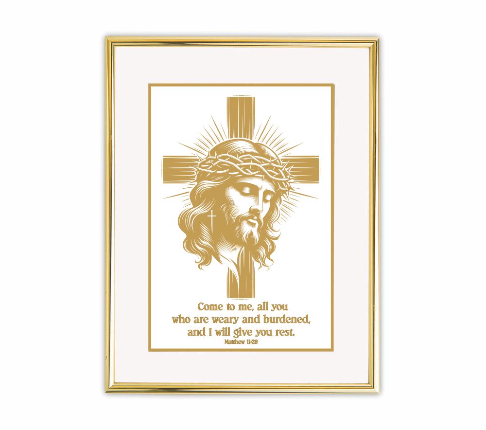 Matthew 11:28 | 24kt Gold Plated