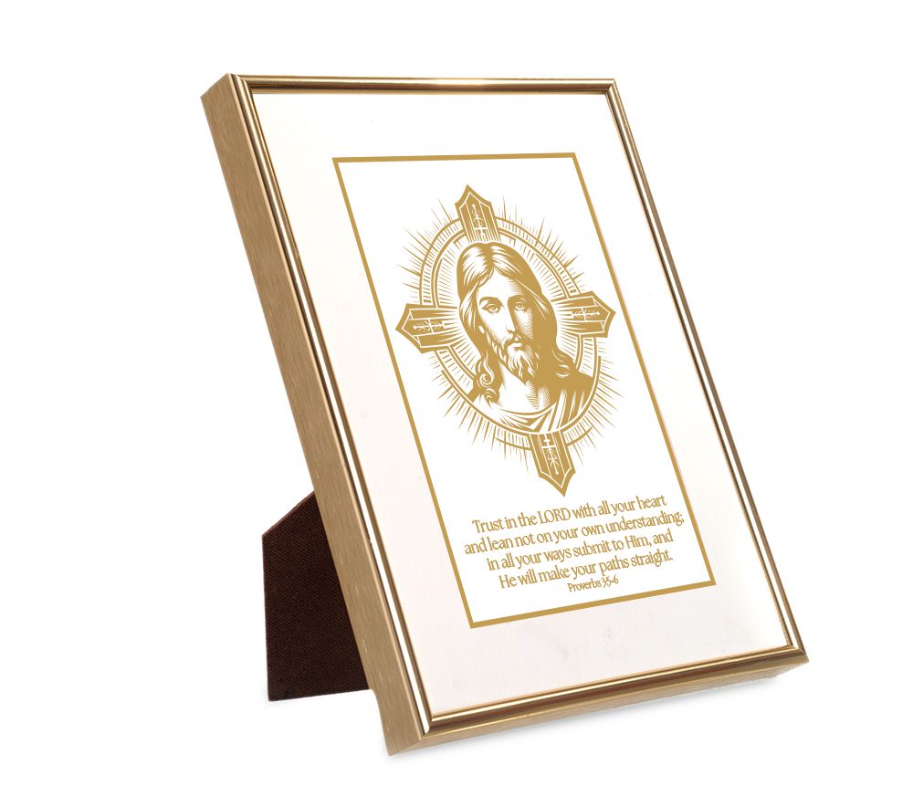 Proverbs 3:5-6 | 24kt Gold Plated