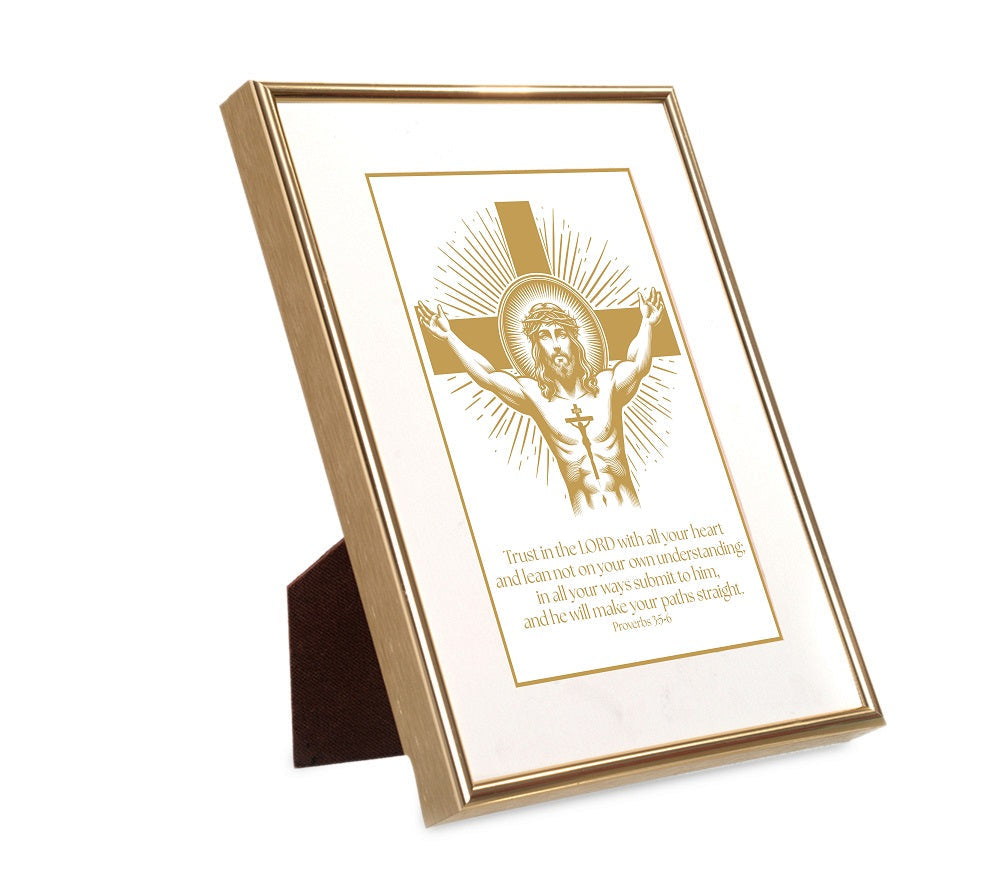 Proverbs 3:5-6 | 24kt Gold Plated