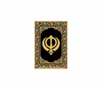 Khanda | 24kt Gold Plated Fridge Magnet Black